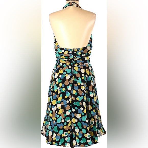 Polka Dot Halter Midi Dress - Picture 2 of 4